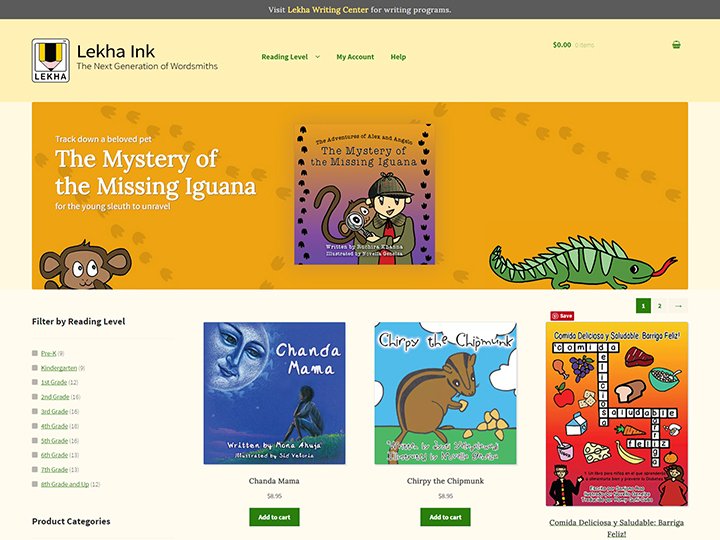 Lekha Ink website project page