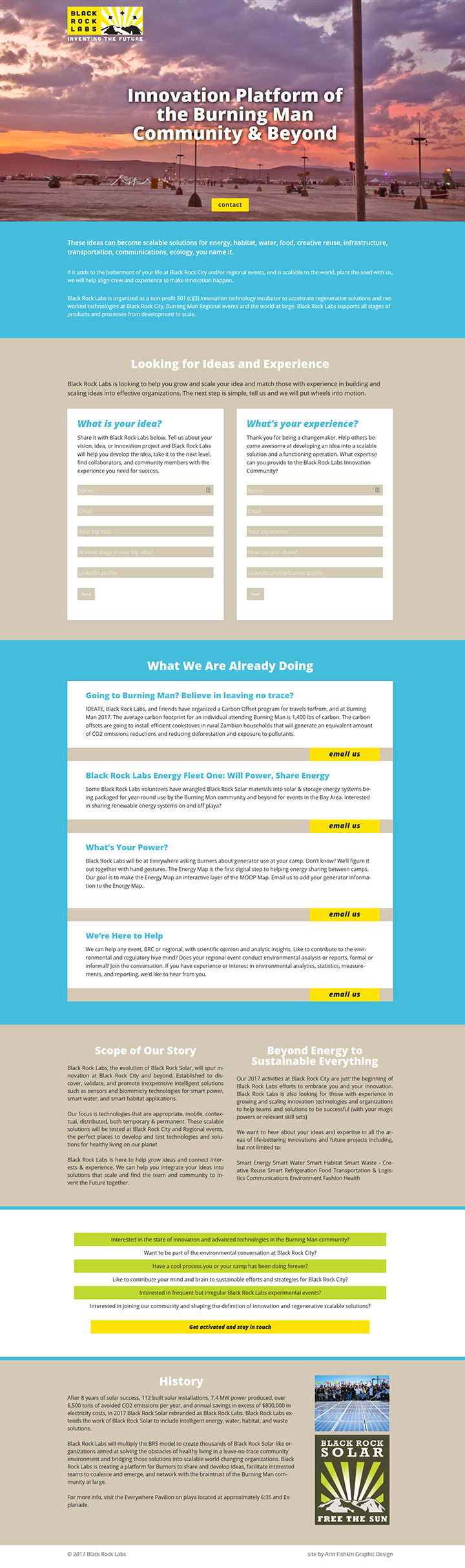 Black Rock Labs, web development