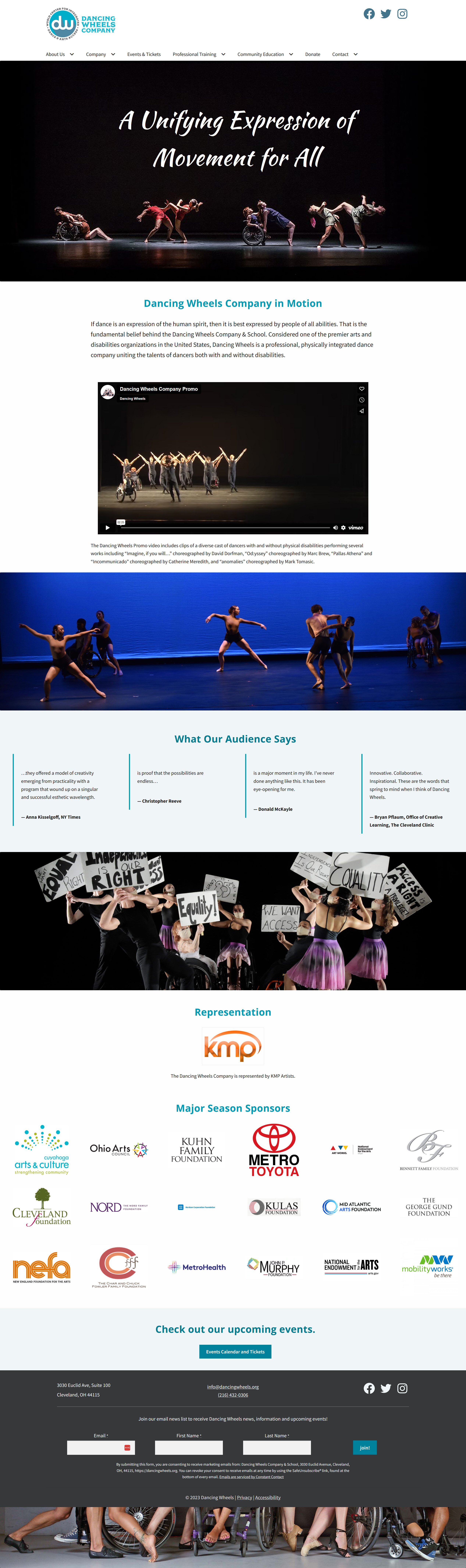 Dancing Wheels website